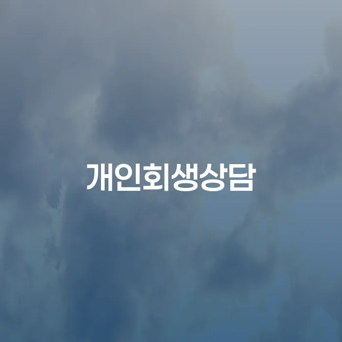 개인회생신용회복 신용회복 검토하여