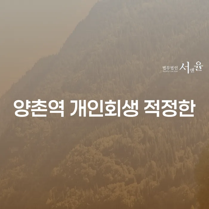 양촌역 개인회생 적정한