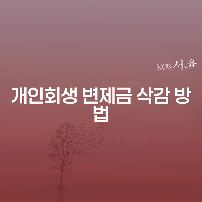 개인회생 변제금 삭감 방법, 어떻게 할까요?